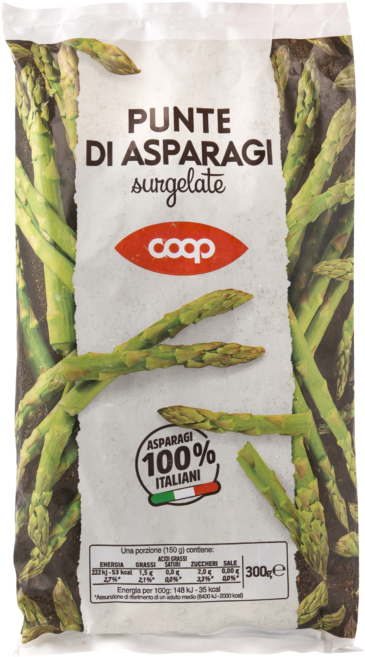 Frozen Asparagus Tips Package PNG