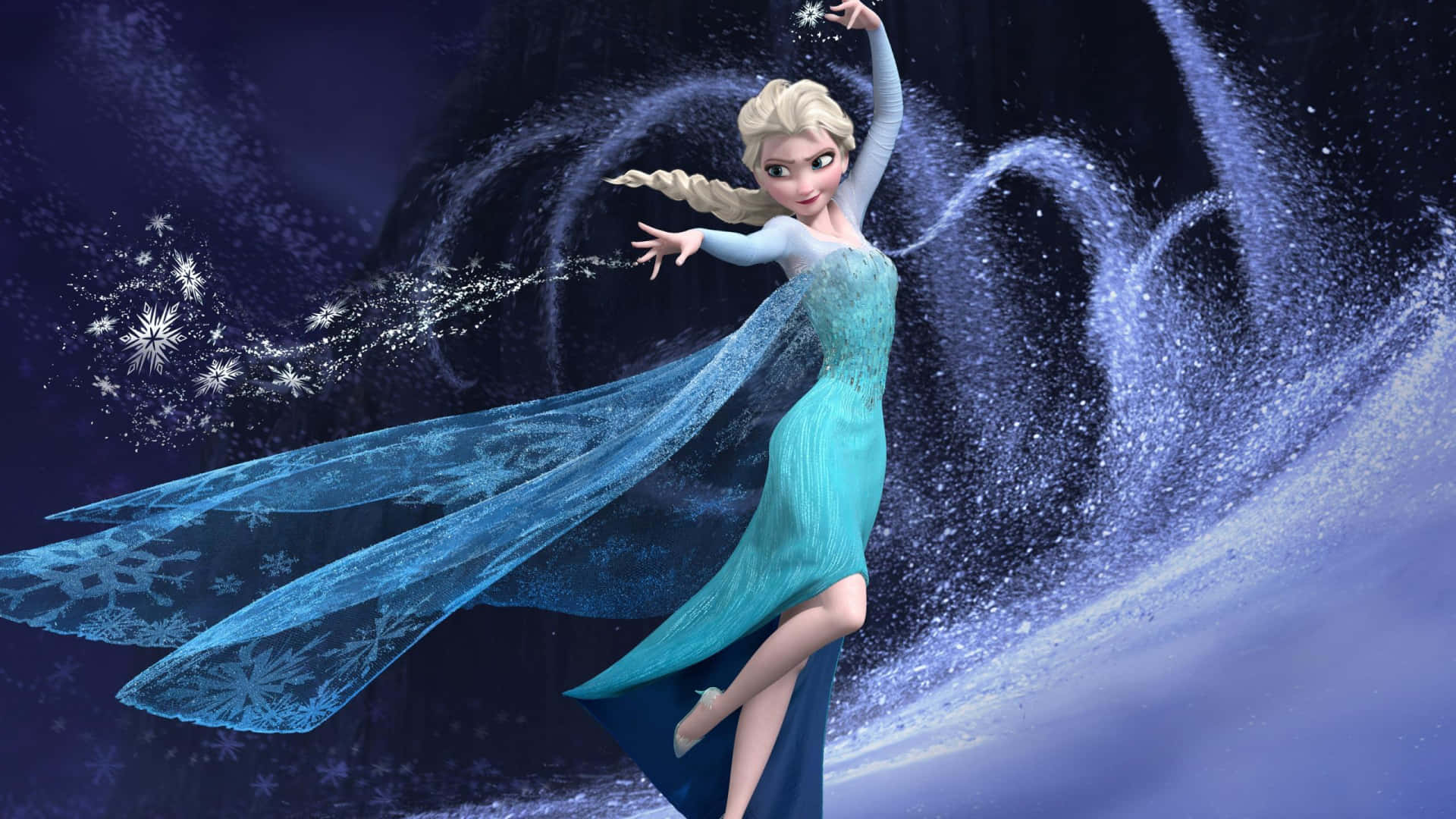 "Let It Go" - Elsa embracing her powers in the Disney hit movie Frozen