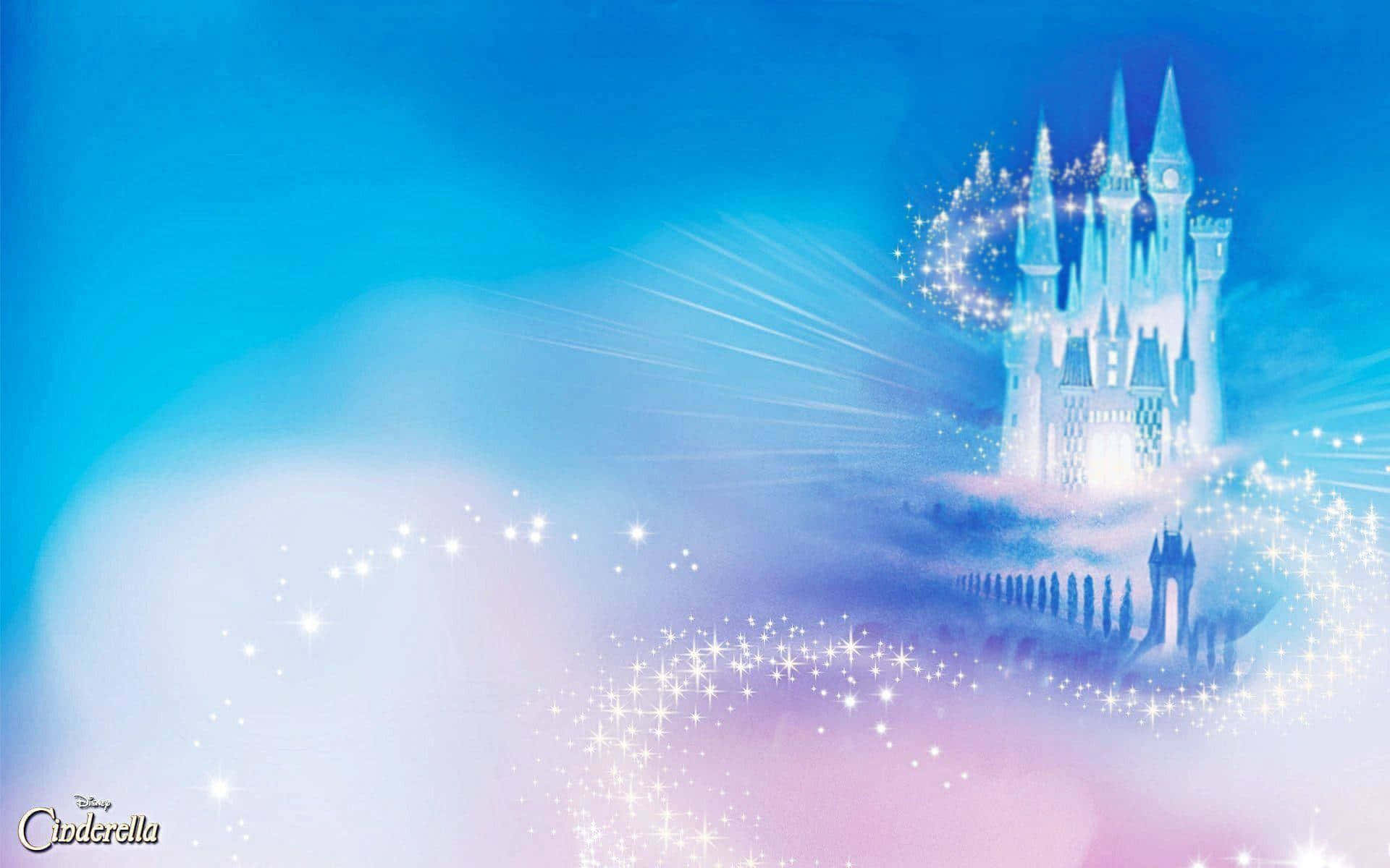 Enchanting Frozen Castle amidst a snowy landscape