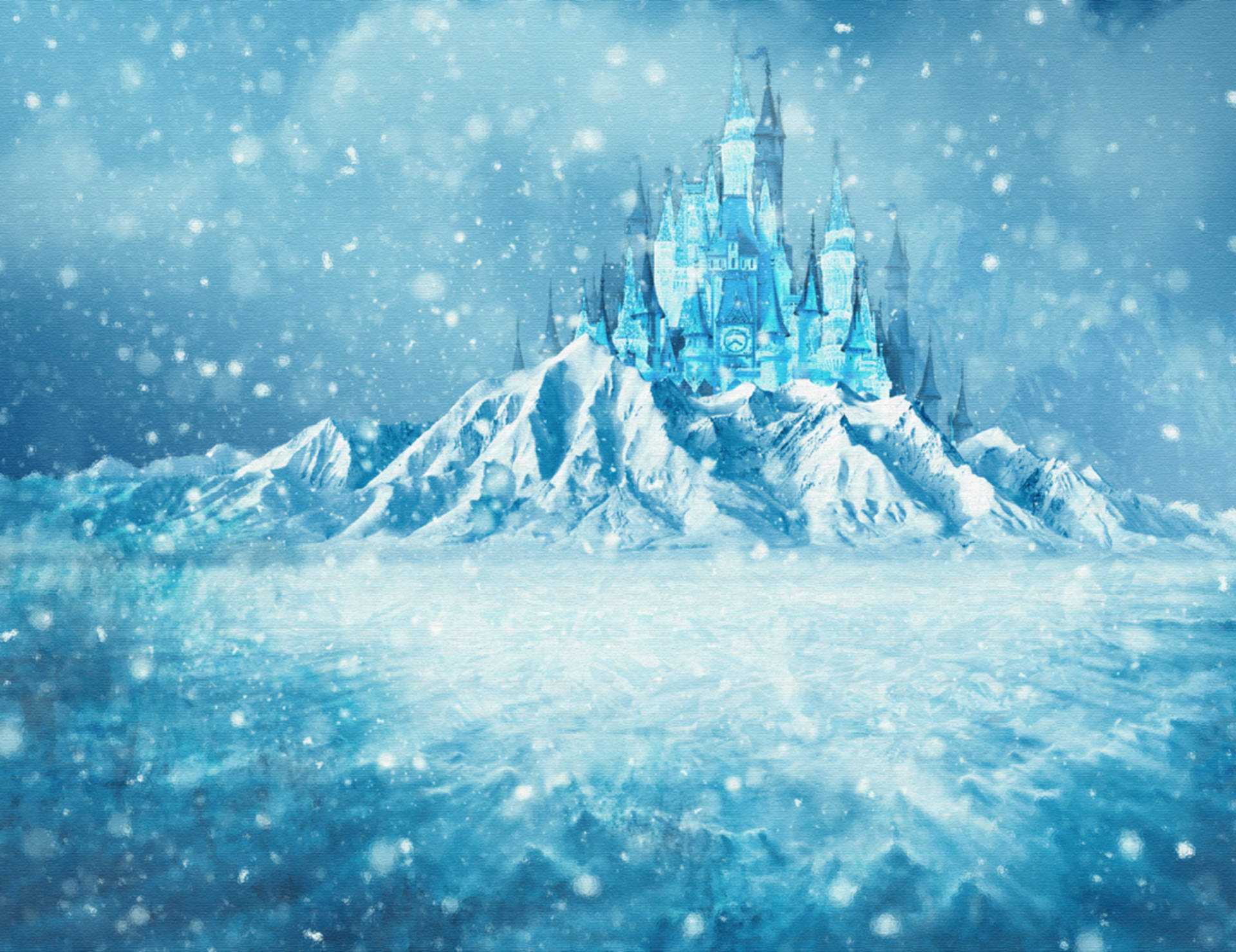 Frozen Castle Scenery Wallpaper