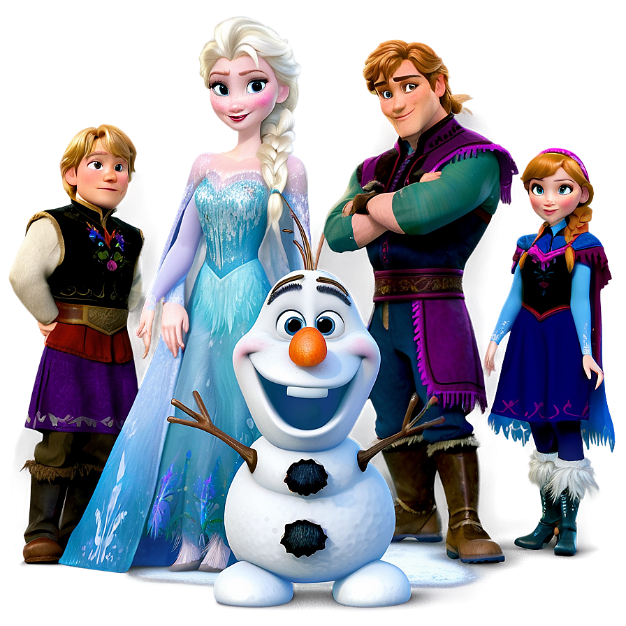 Frozen Character Group Shot Png 90 PNG