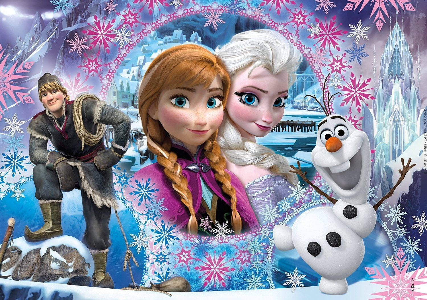 Collagede Fanáticos De Frozen Elsa. Fondo de pantalla