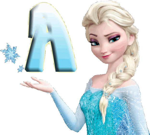 Frozen Elsa Magic Letter A PNG