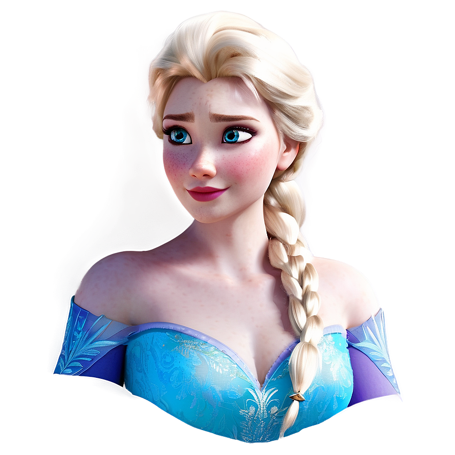 Frozen Elsa Portrait Png 06272024 PNG