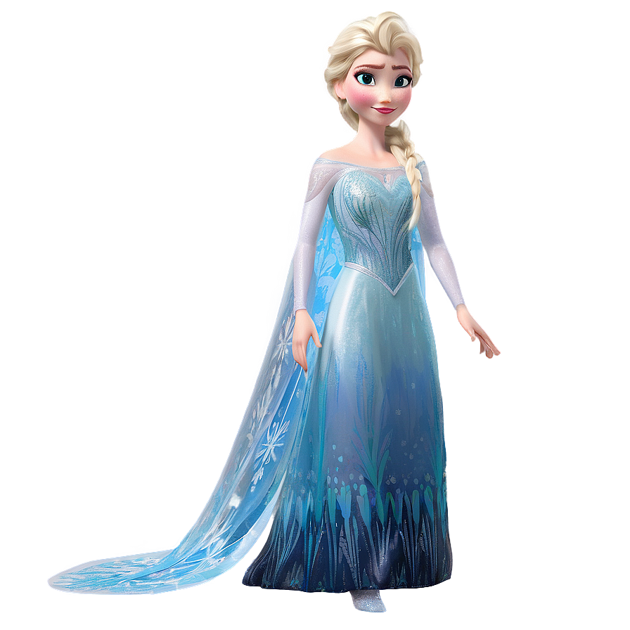 Download Frozen Elsa's Snow Queen Gown Png 51 | Wallpapers.com