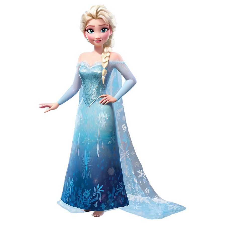 Frozen Elsa's Snow Queen Gown Png Ogc80 PNG