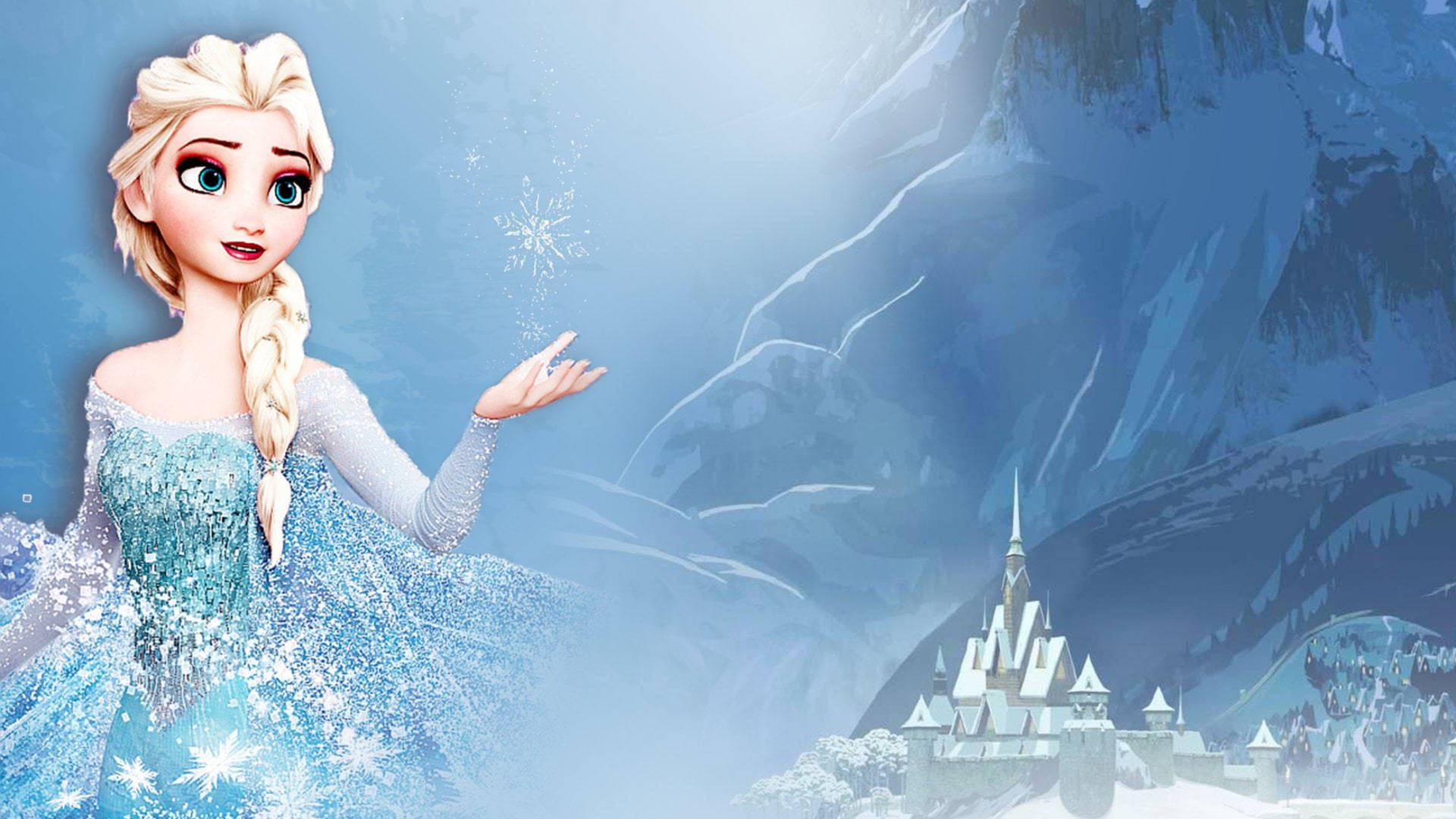 Diseñoahumado De Elsa De Frozen. Fondo de pantalla