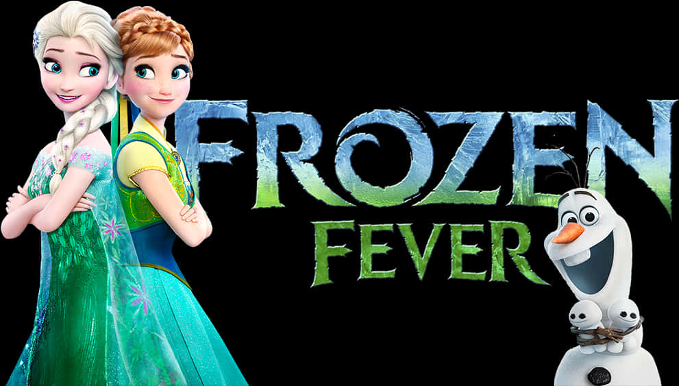 Frozen Fever Characters Promotional Artwork PNG
