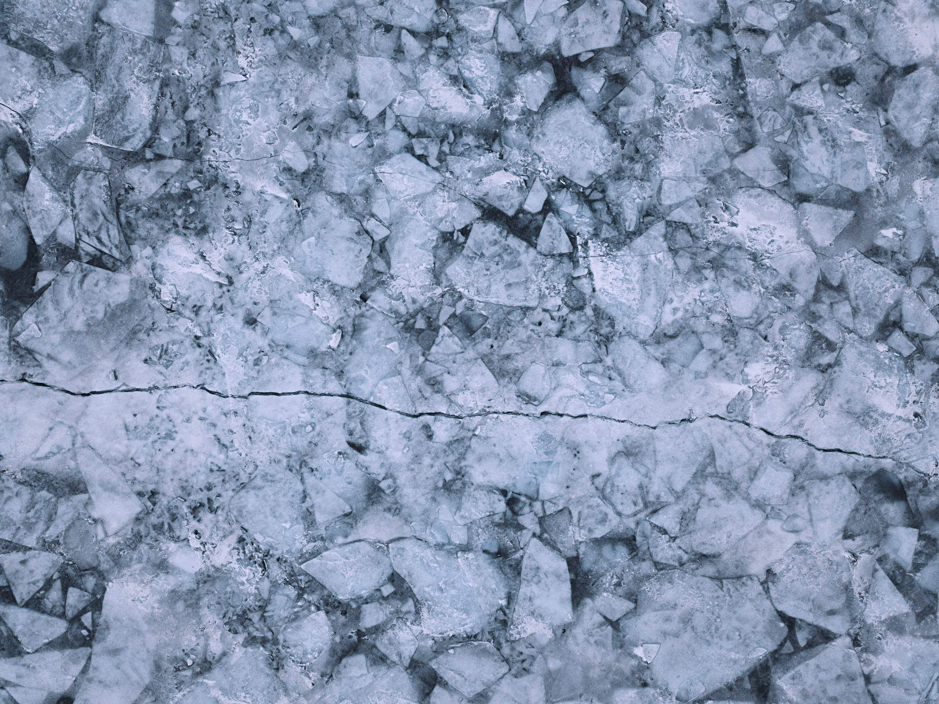 Frozen Ice With Crannies
