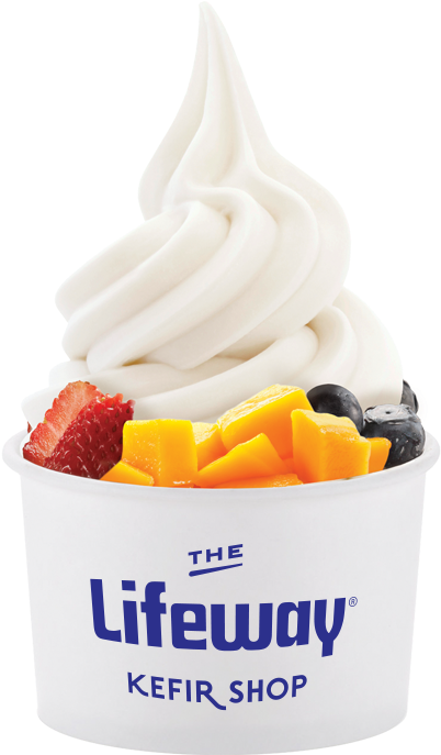 Frozen Kefir With Fruit Toppings PNG