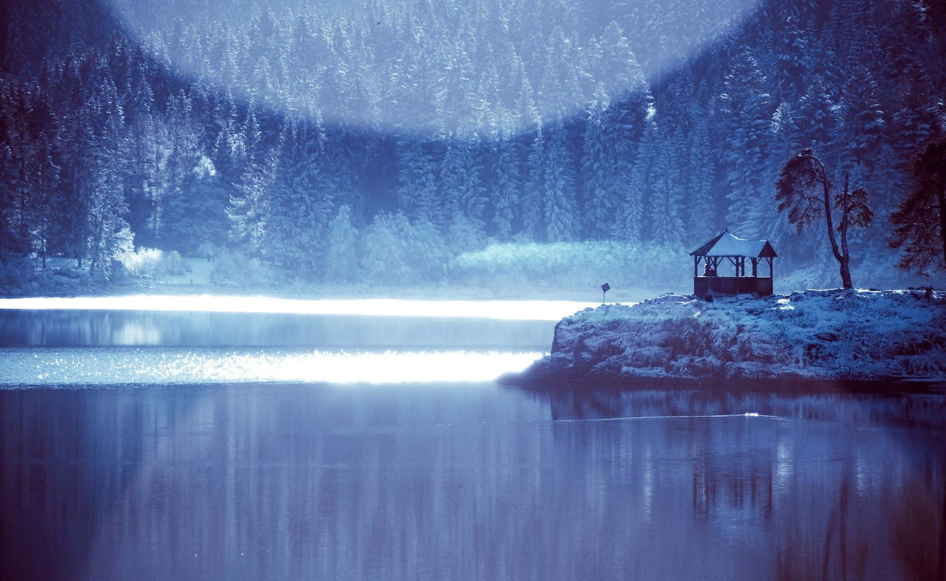 Impresionantepaisaje De Un Lago Congelado Fondo de pantalla