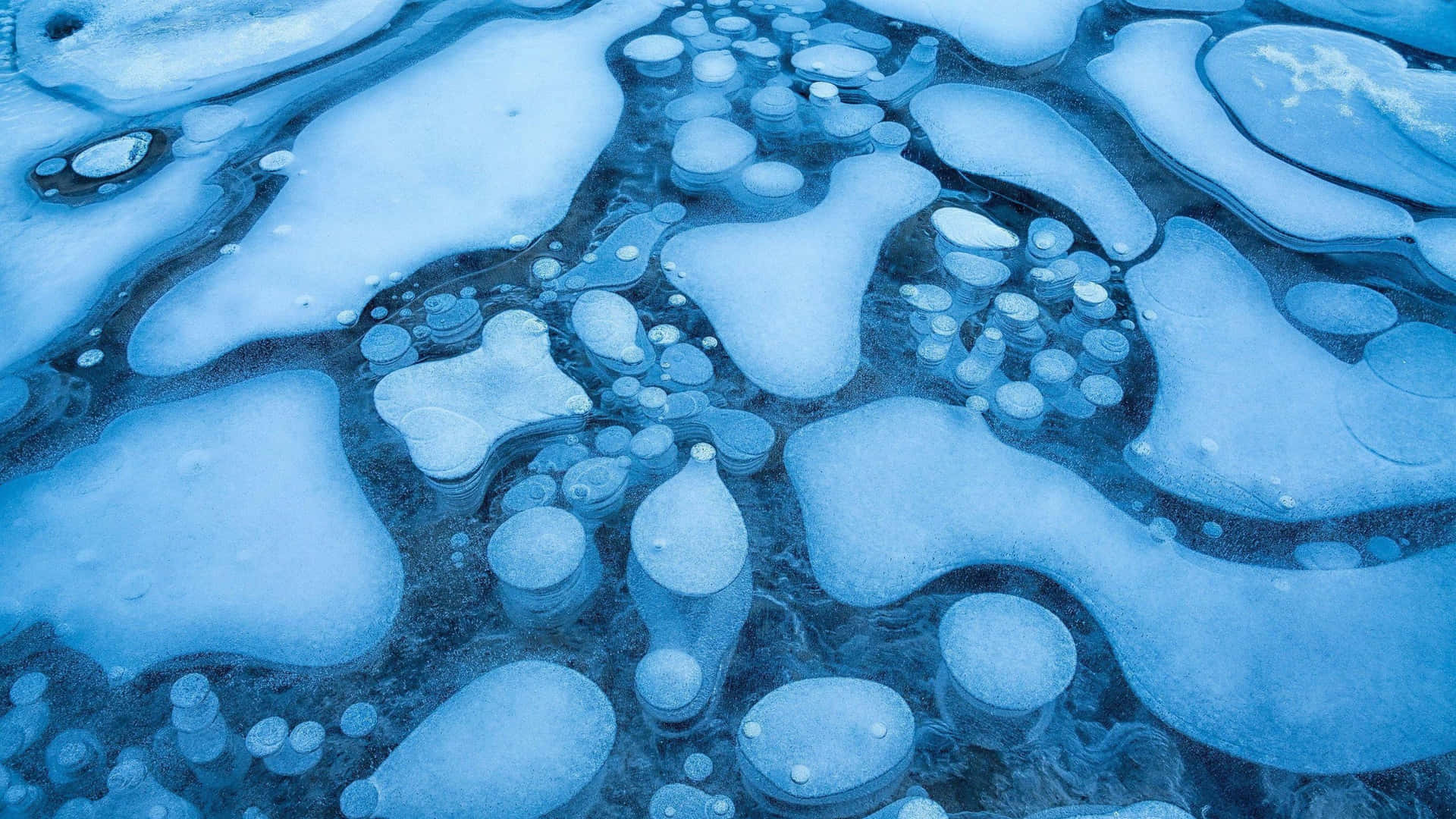 Stunning Frozen Lake on a Winter Day Wallpaper