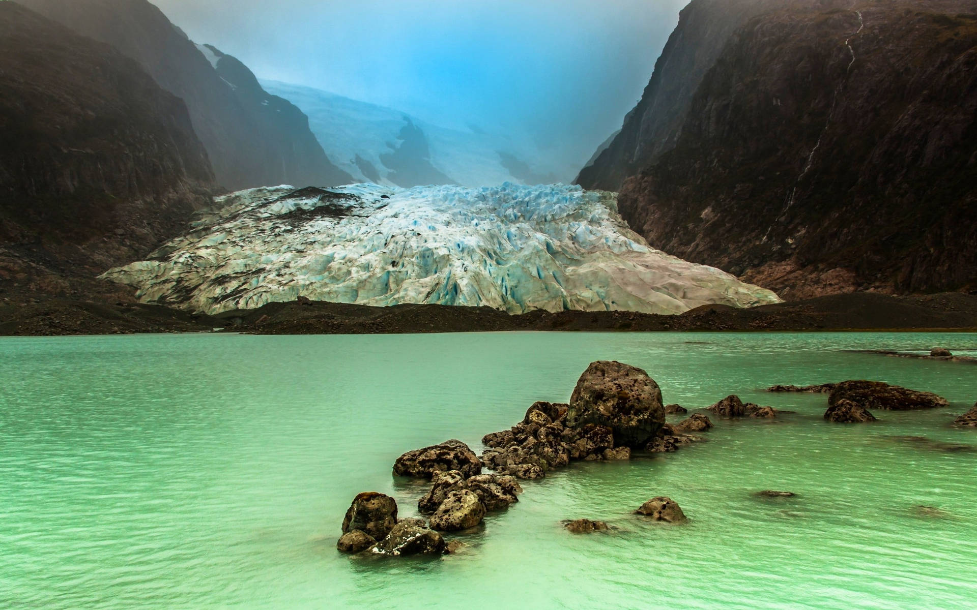 Frozen Lake In Chile Wallpaper