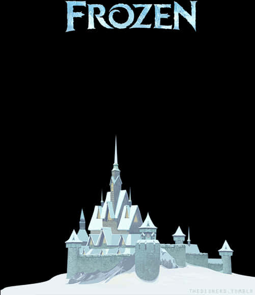 Frozen Movie Castle Silhouette PNG