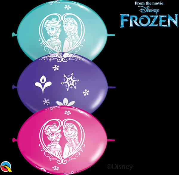 Frozen Movie Themed Balloons PNG