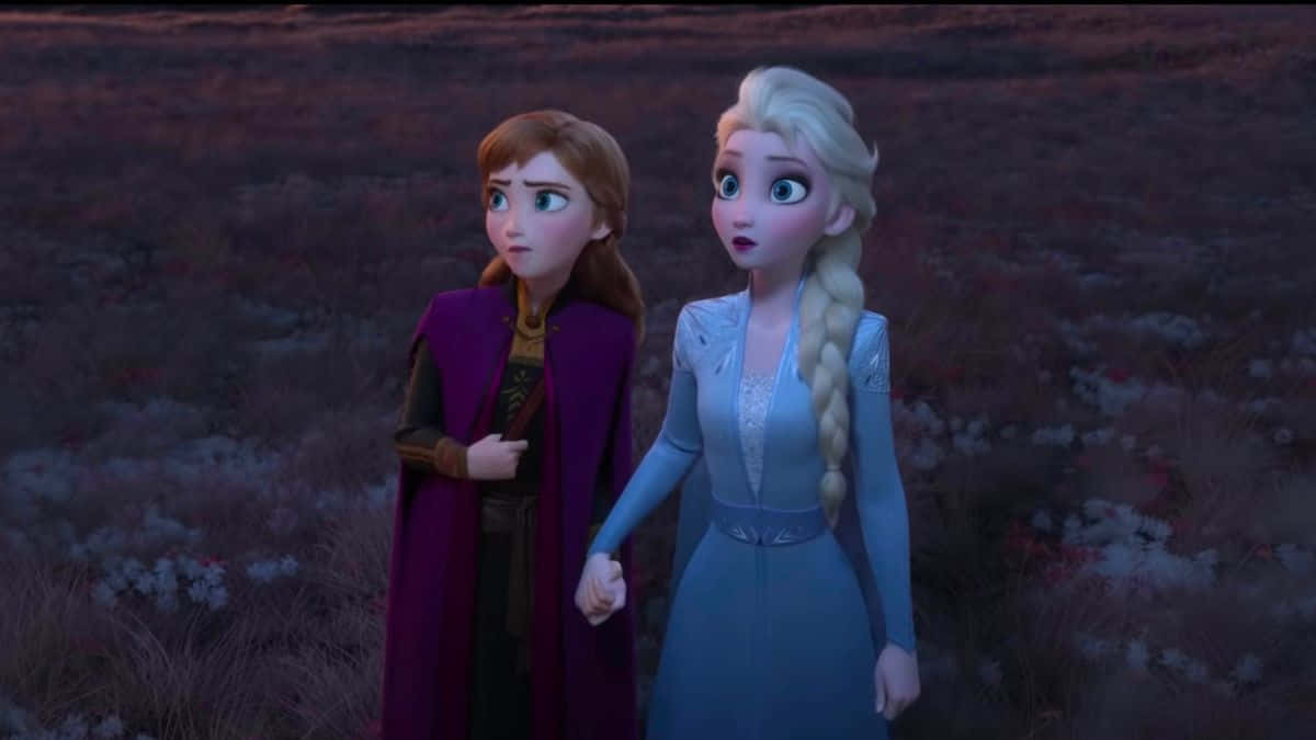 Frygtelig Anna og Elsa Chokeret Billede Tapet