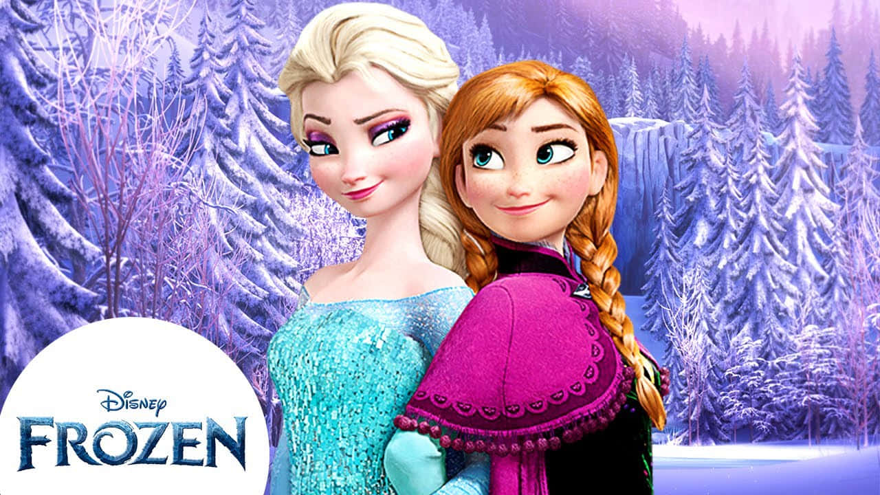 Immaginedi Disney Frozen Con Elsa E Anna.