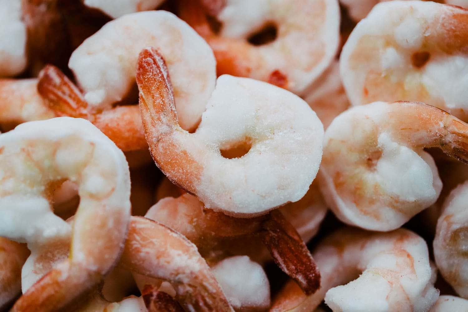Frozen Shrimp Close-up Picture