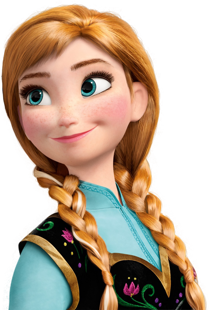 Frozen Princess With Braided Hair PNG