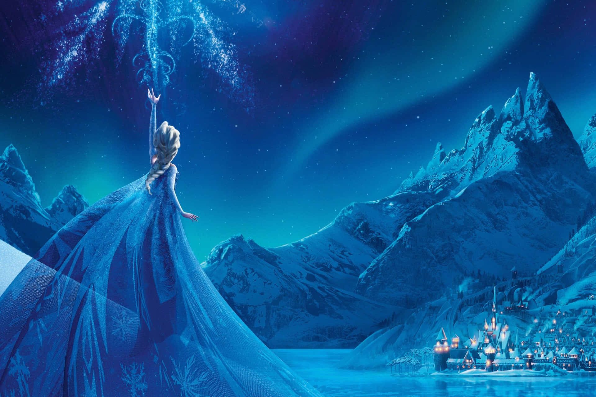 Frozen Queen Elsa Magic Creation Wallpaper