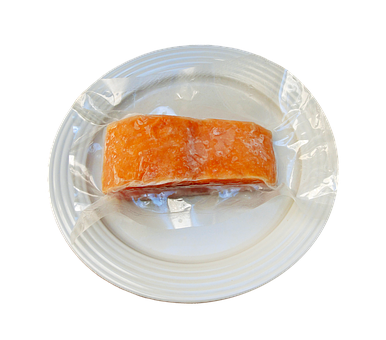 Frozen Salmon Filleton Plate PNG