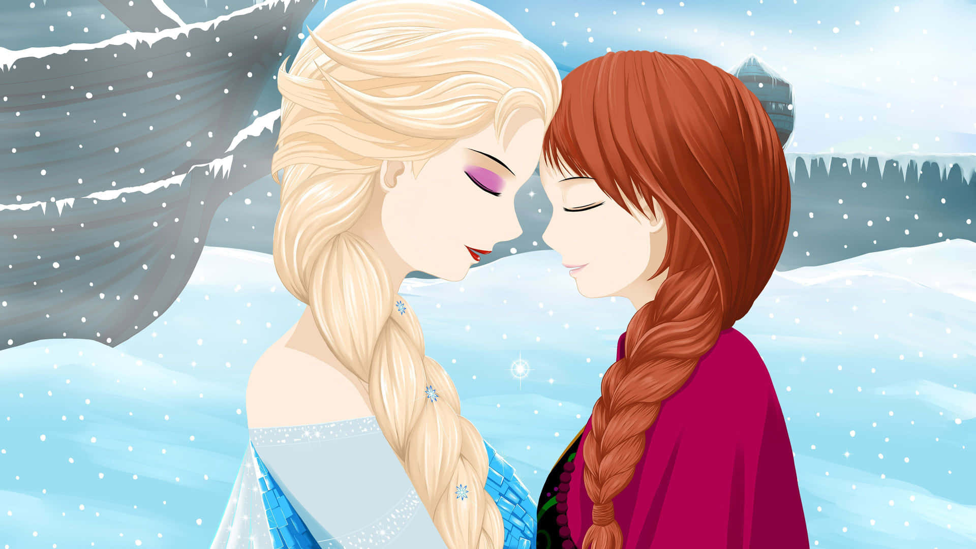 "frozen Sisters Elsa And Anna Sharing A Moment"