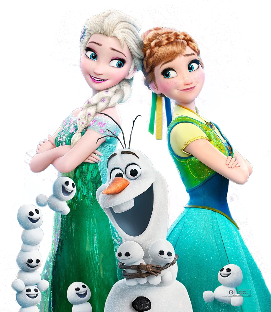 Frozen Sistersand Olaf Fun Moment PNG