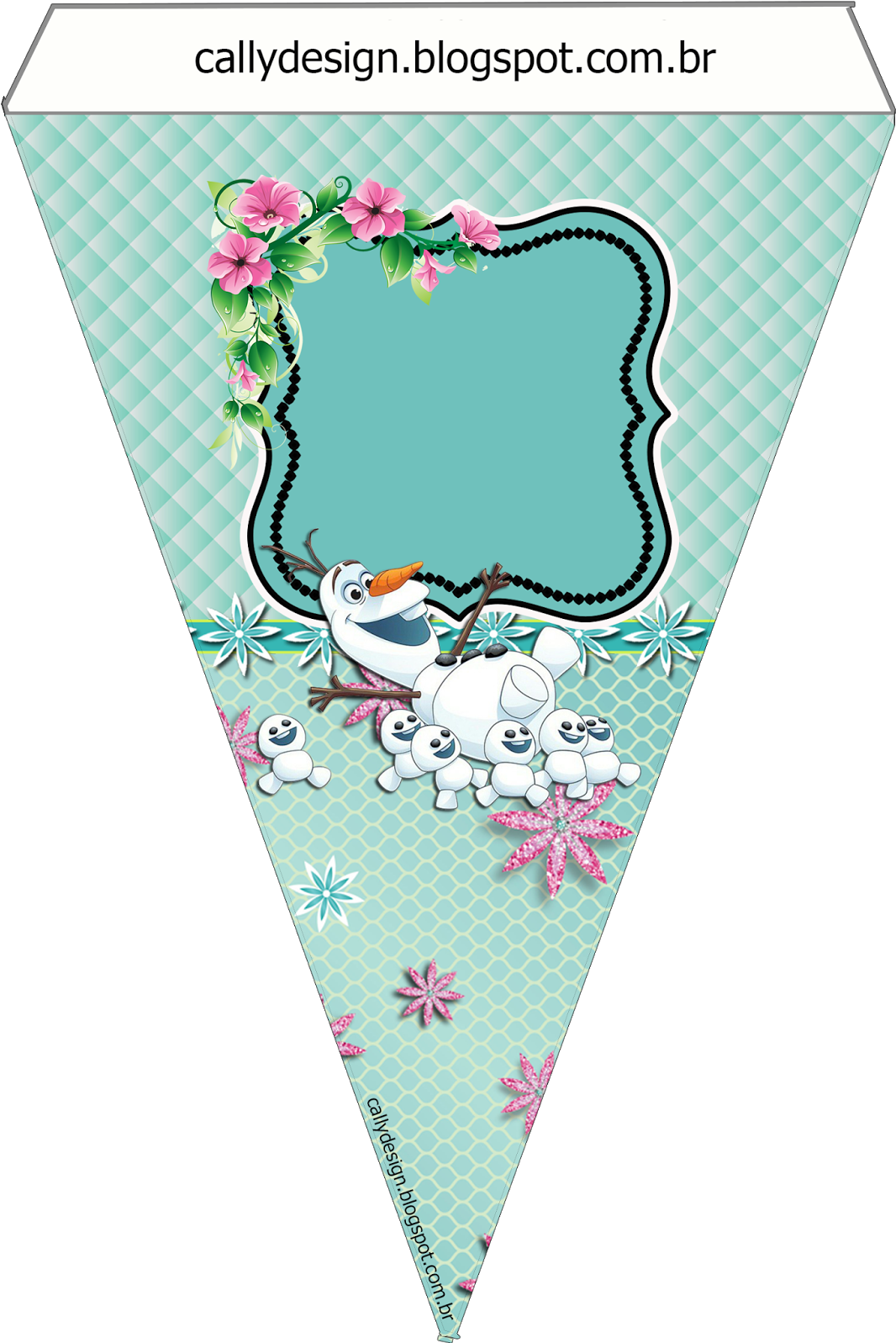 Frozen Themed Party Banner PNG