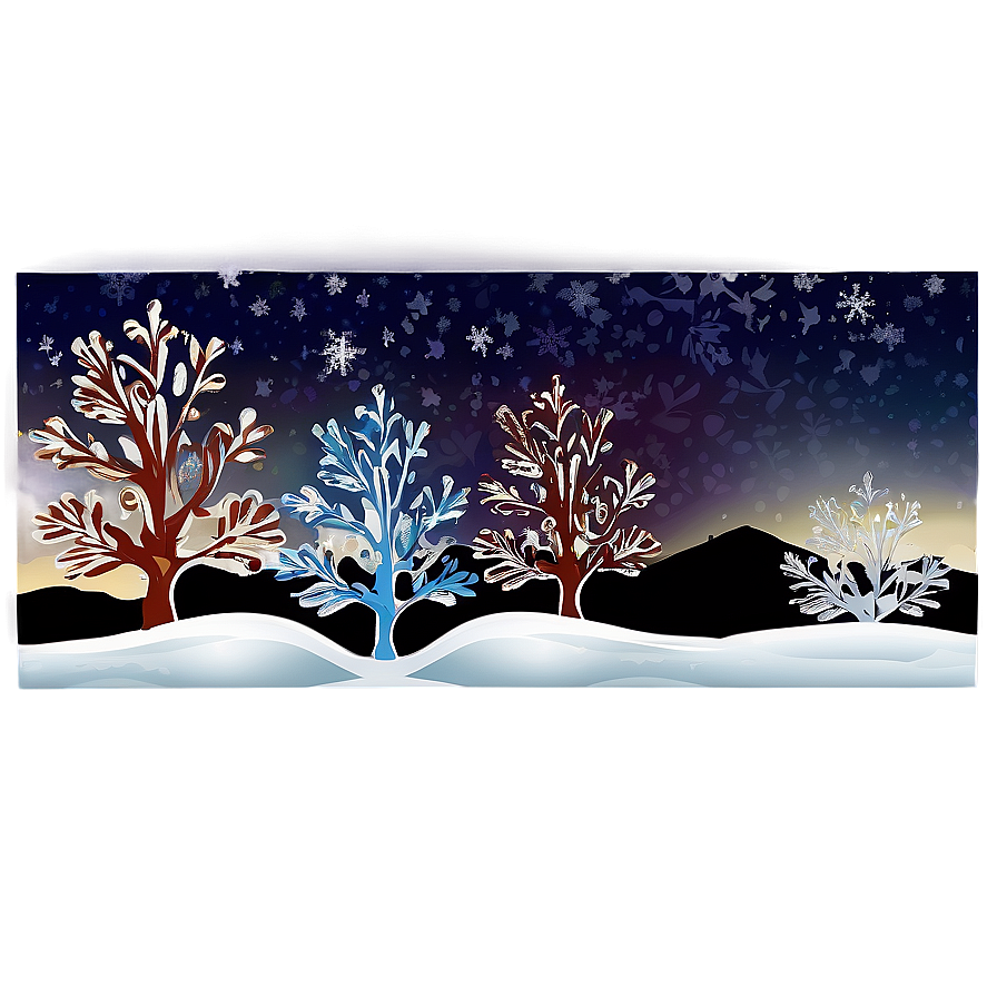 Frozen Winter Wonderland Landscape Png Jbi PNG