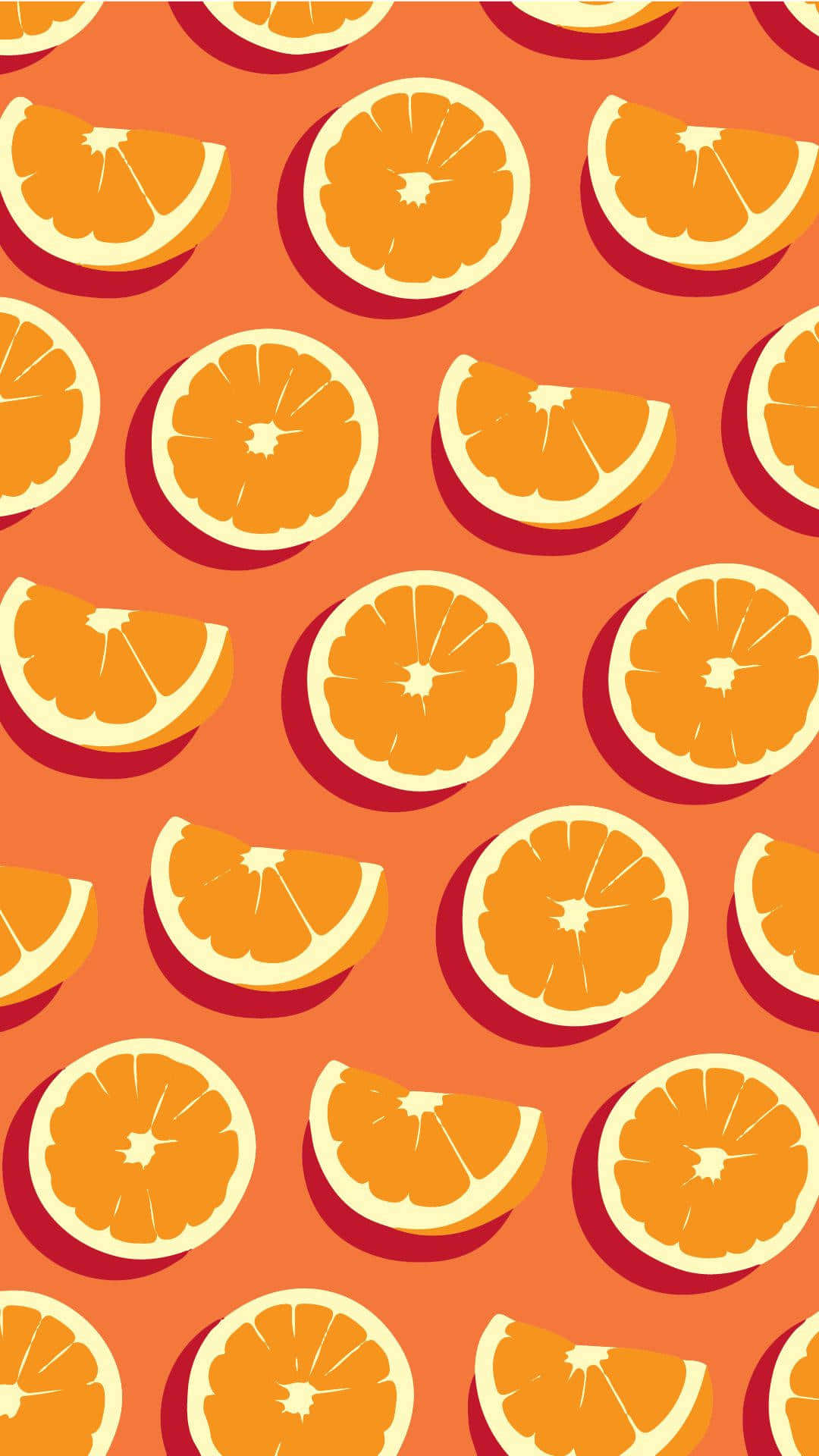 Fondode Frutas Con Rodajas De Naranja