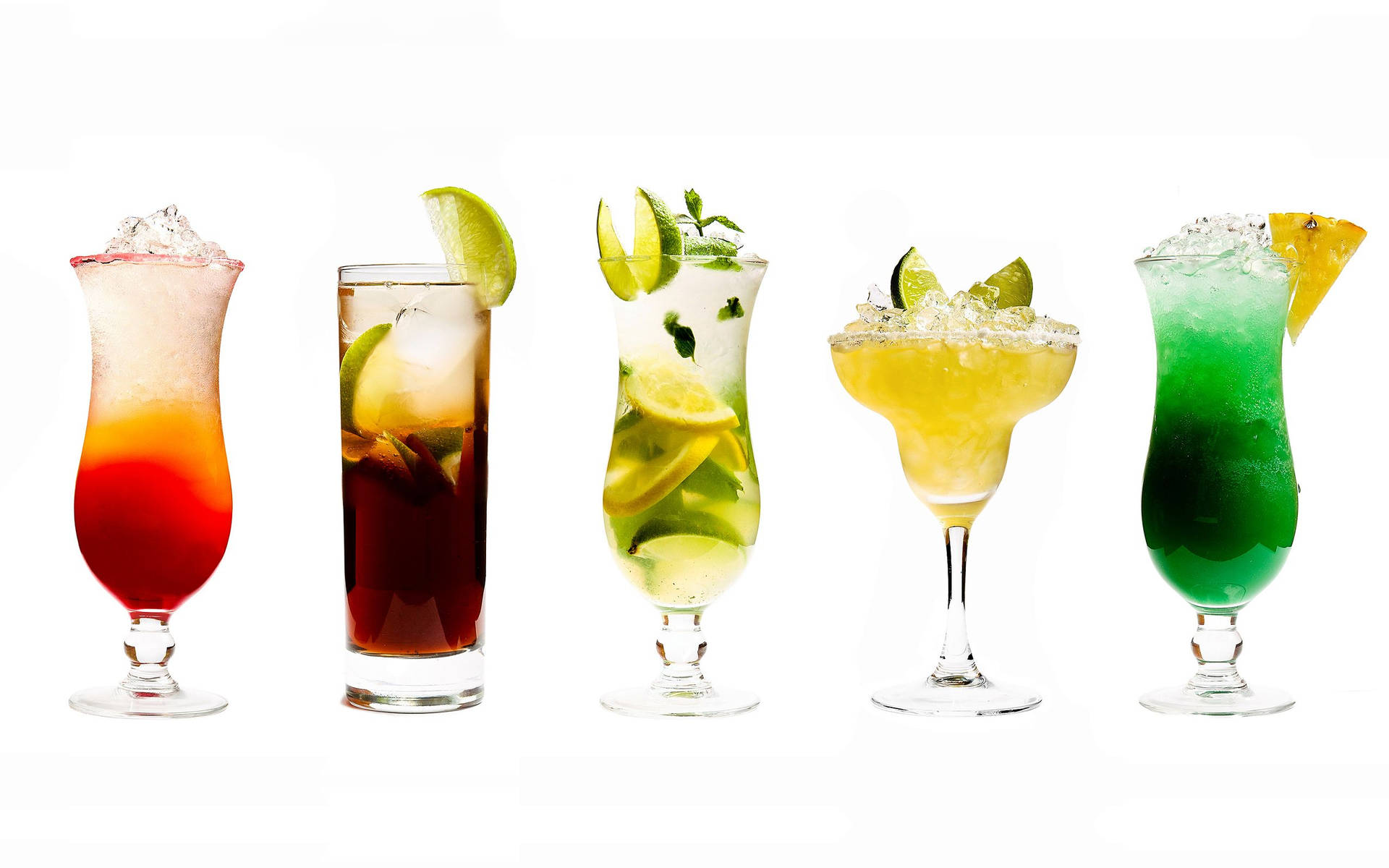 Fruit Drinks With Garnishes