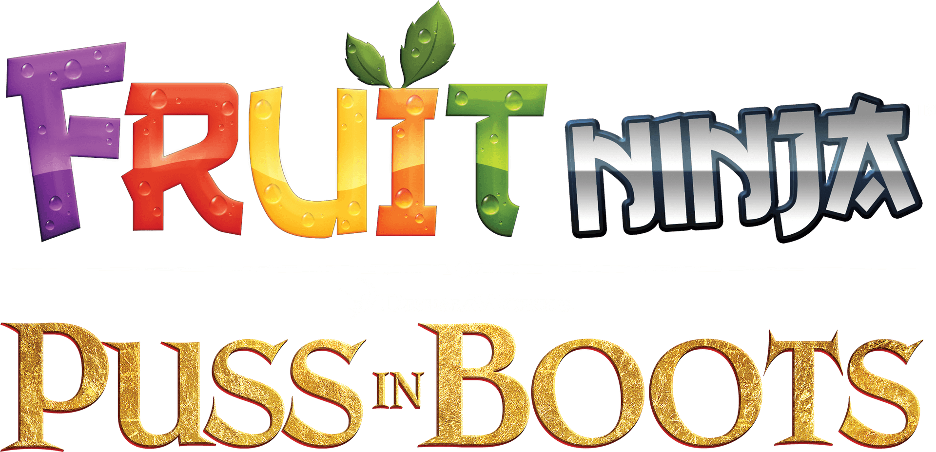 Fruit Ninja Pussin Boots Logo PNG