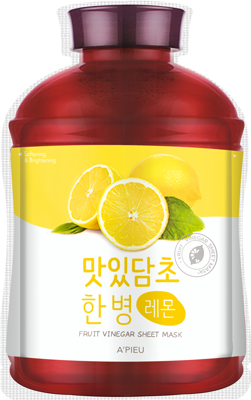 Fruit Vinegar Sheet Mask Bottle PNG
