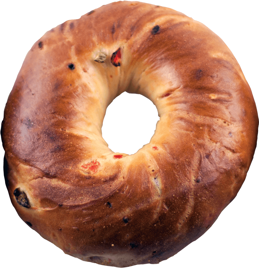 Fruit_ Studded_ Bagel_ Doughnut PNG