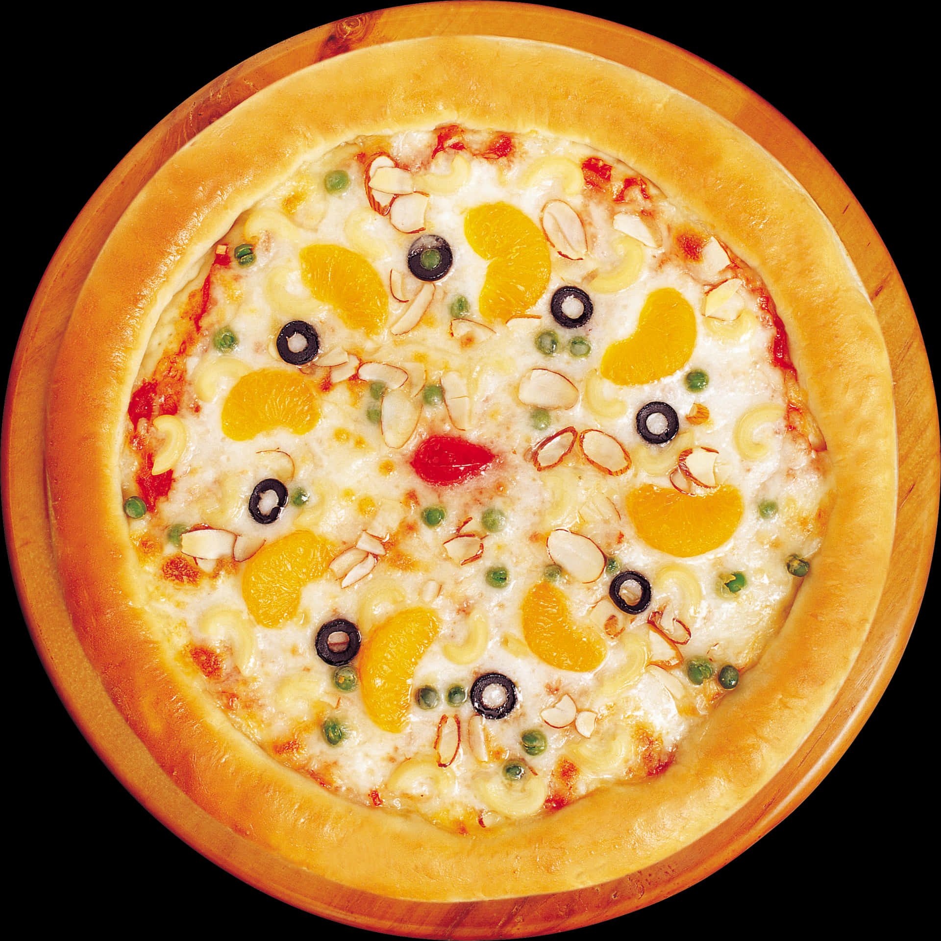 Fruitand Olive Topped Pizza PNG