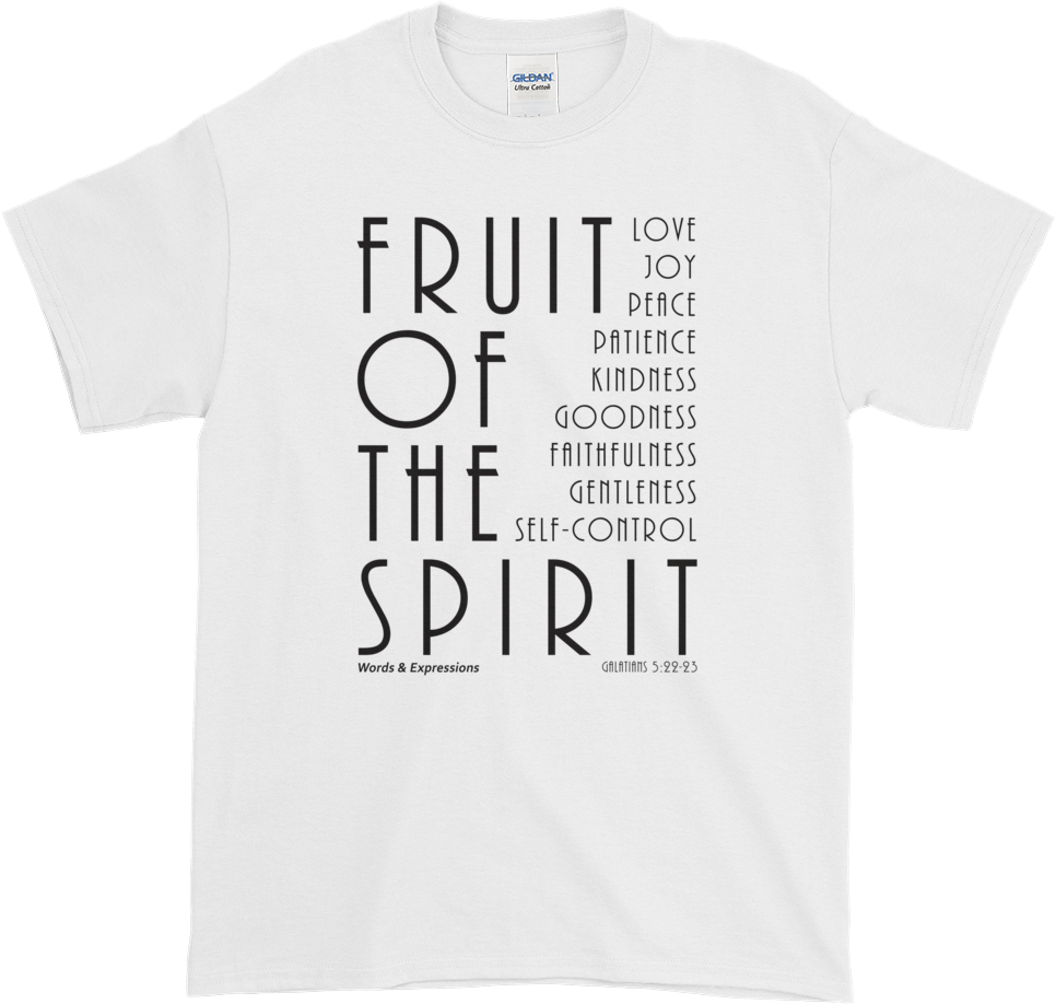 Fruitofthe Spirit Tshirt Design PNG