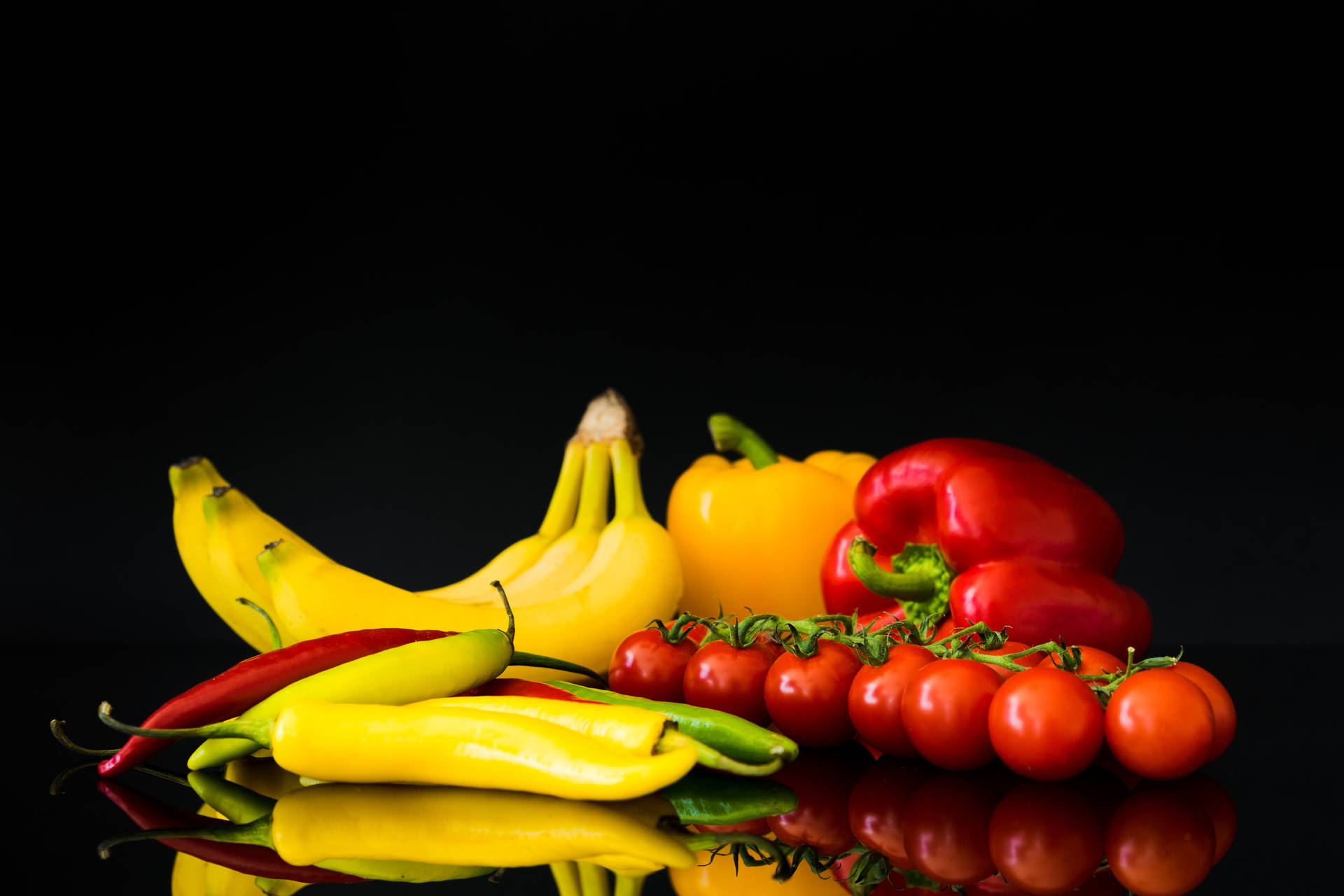 Fruits And Vegetables Still Life Desktop Wallpaper