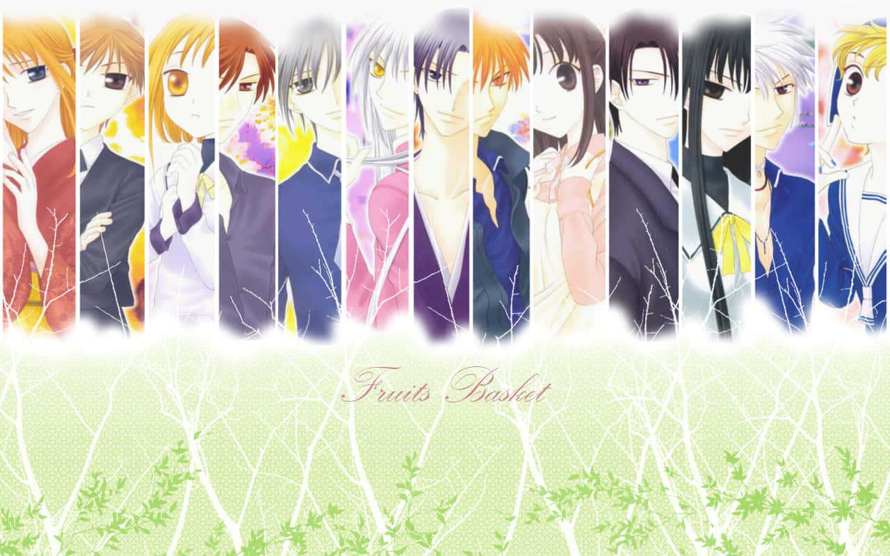 Fruits Basket Anime Character Collage Wallpaper