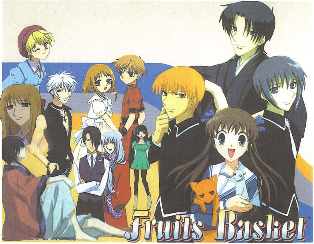 Pósterde Los Personajes De Fruits Basket Anime 2001 Fondo de pantalla