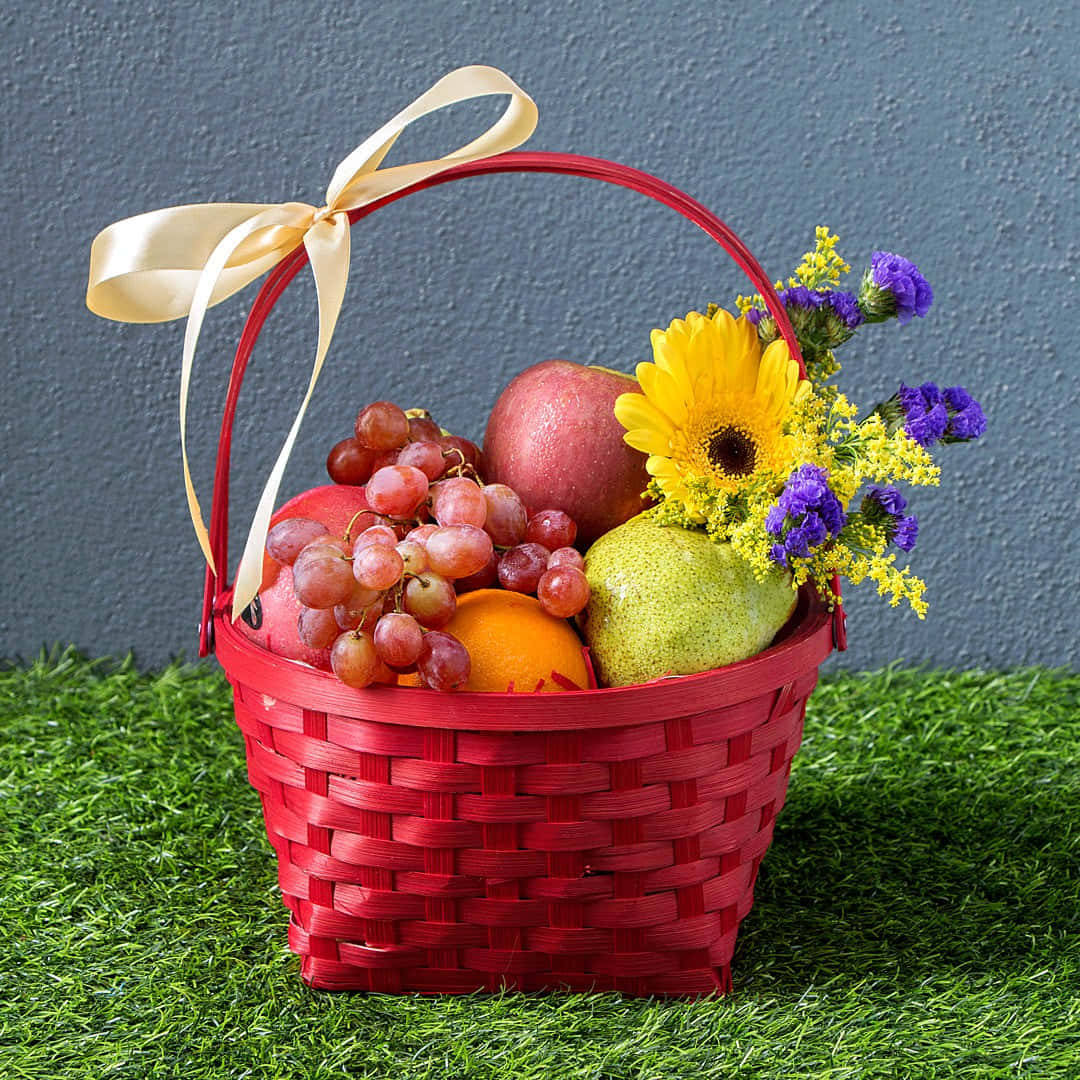 A Variety of Fresh Fruit On Display in a Fruit Basket