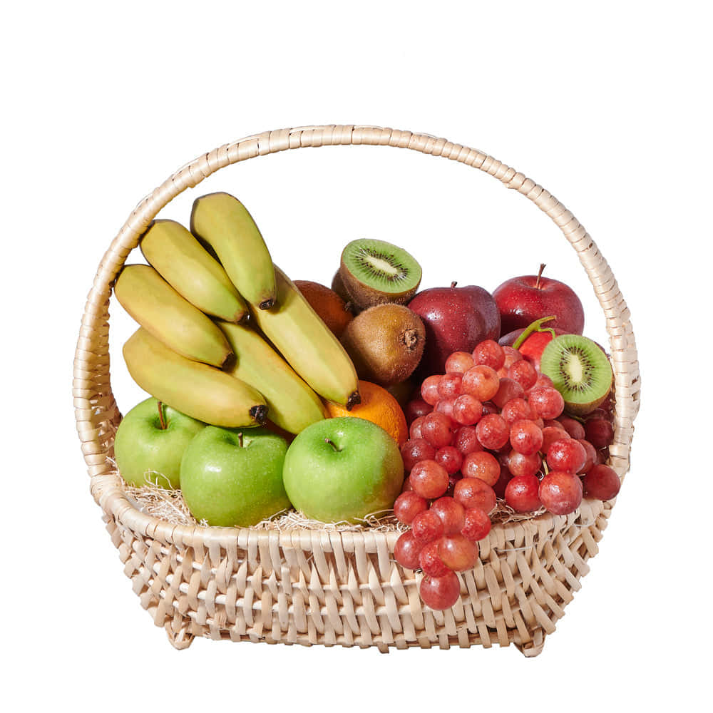 Cosechandoalgunas Frutas Frescas De Fruits Basket.