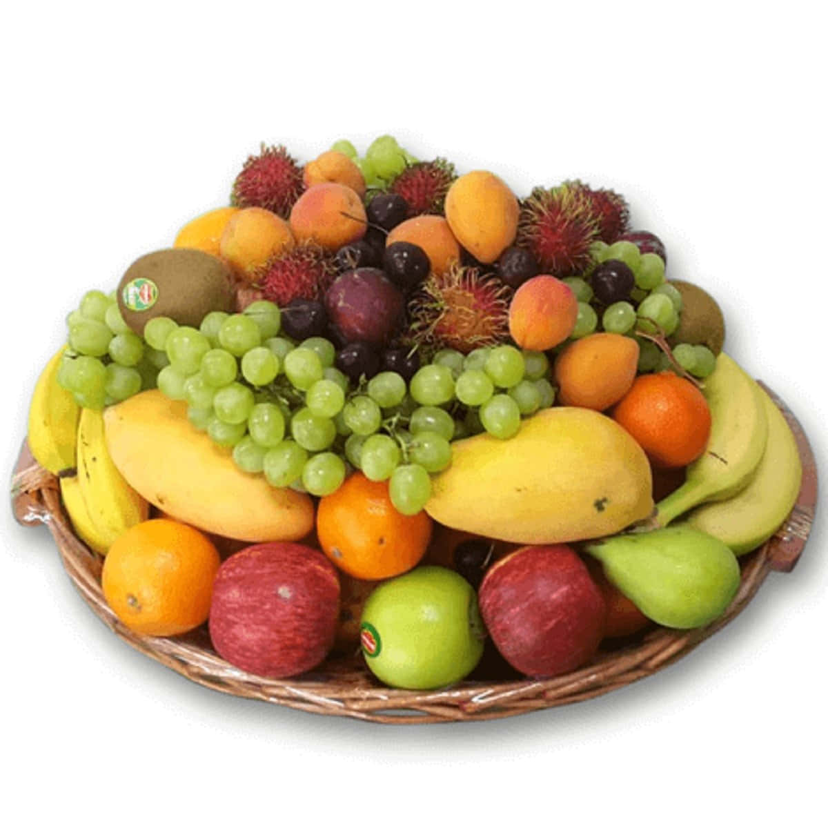 Friends come in all shapes and colors, just like the fruits in this basket.