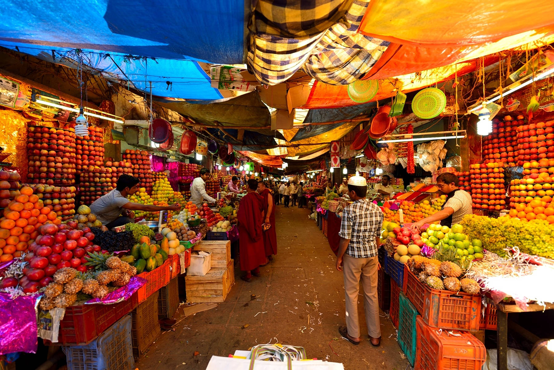 Fruits Market In India Background