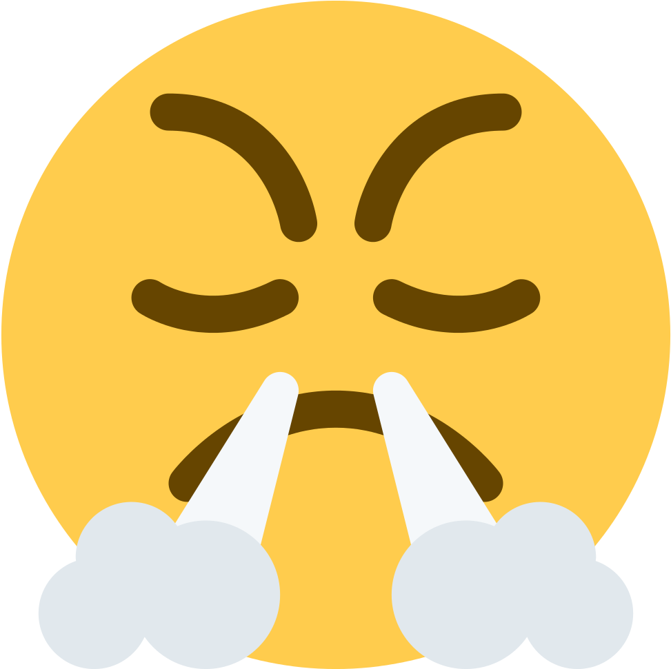 Frustrated Emoji Steam Nose.png PNG