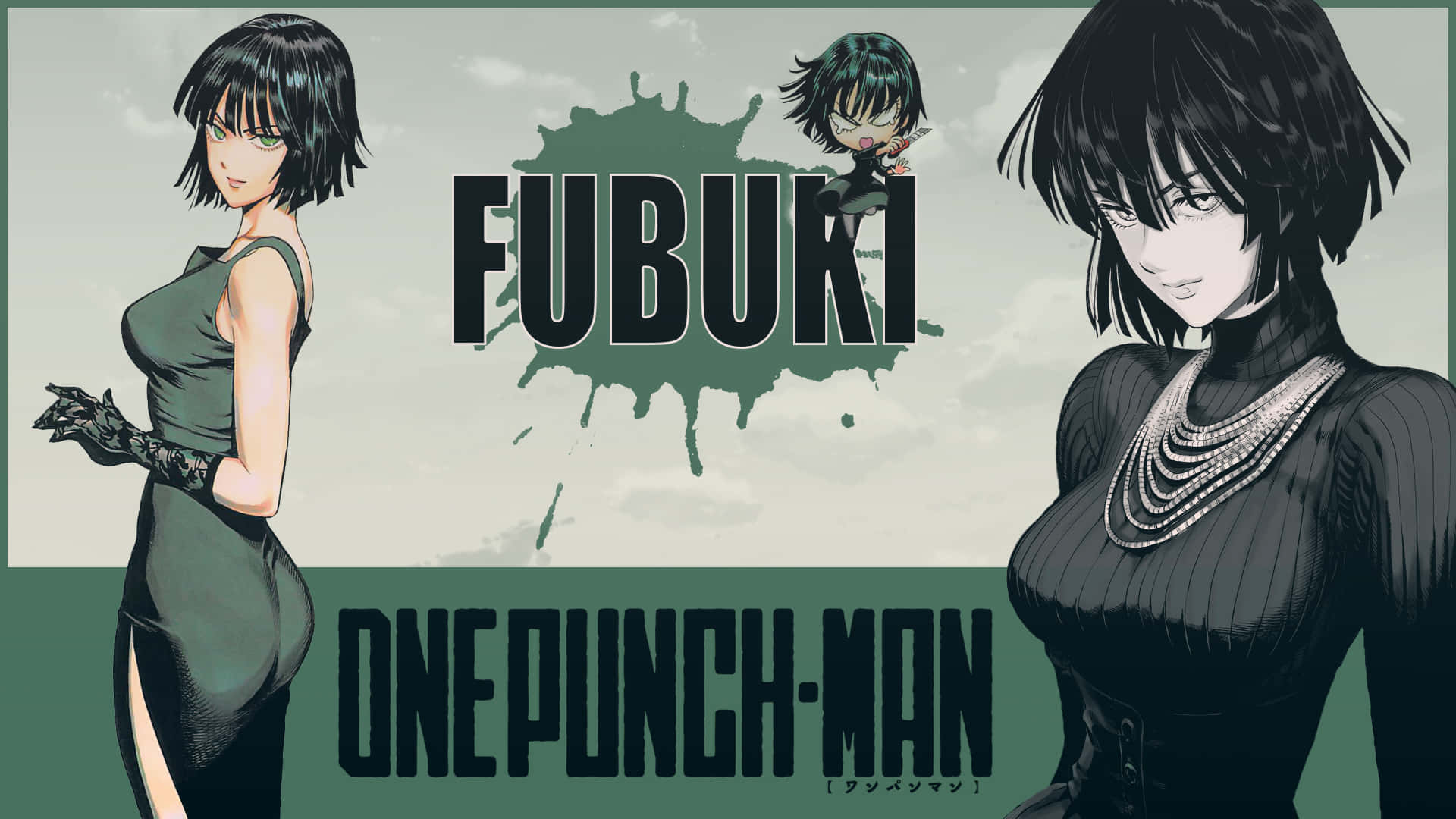 Fubuki Anime Wallpaper: A powerful hero in action Wallpaper