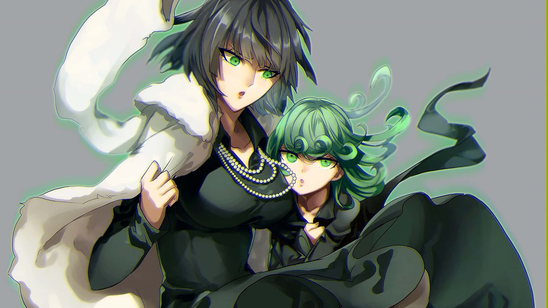 Fubuki: Powerful and Enigmatic Anime Warrior Wallpaper