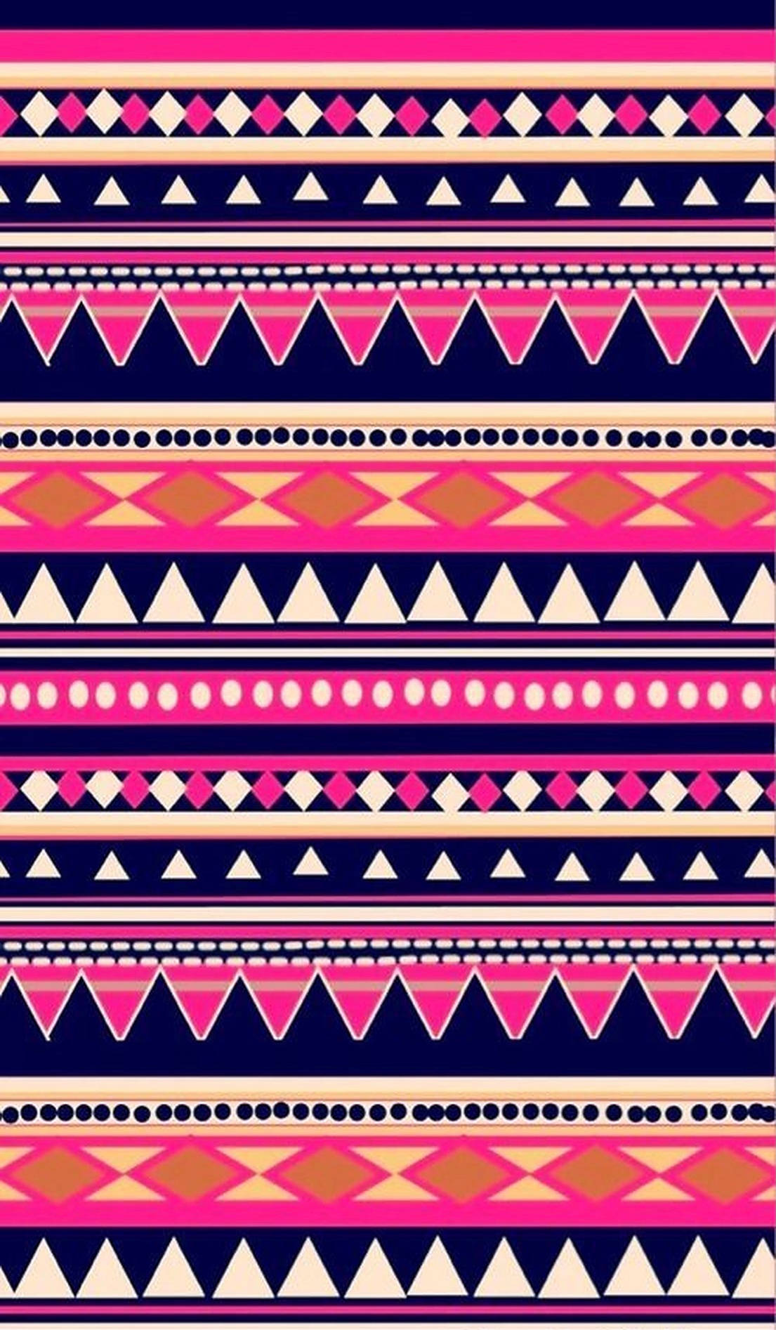 Fuchsiapink Tribal Muster Wallpaper