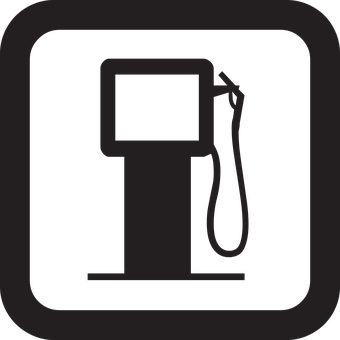 Fuel Pump Icon Silhouette PNG