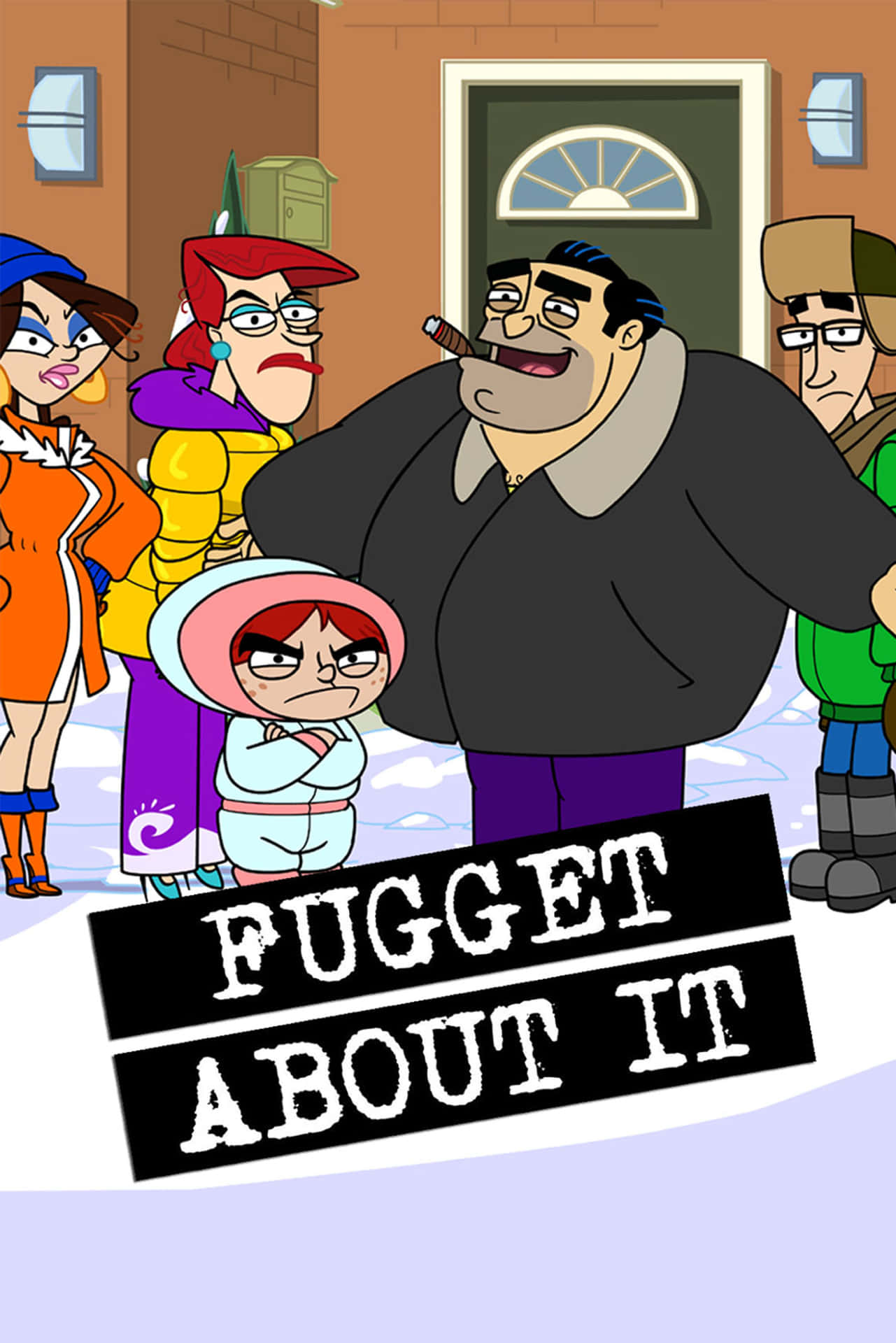 Fugget About It Family Outside House Wallpaper