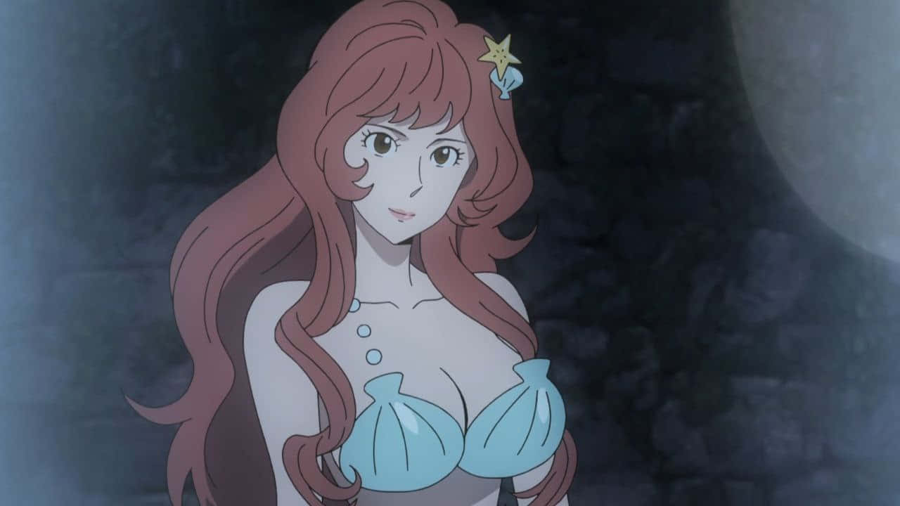 Fujiko Mine Anime Portret Achtergrond